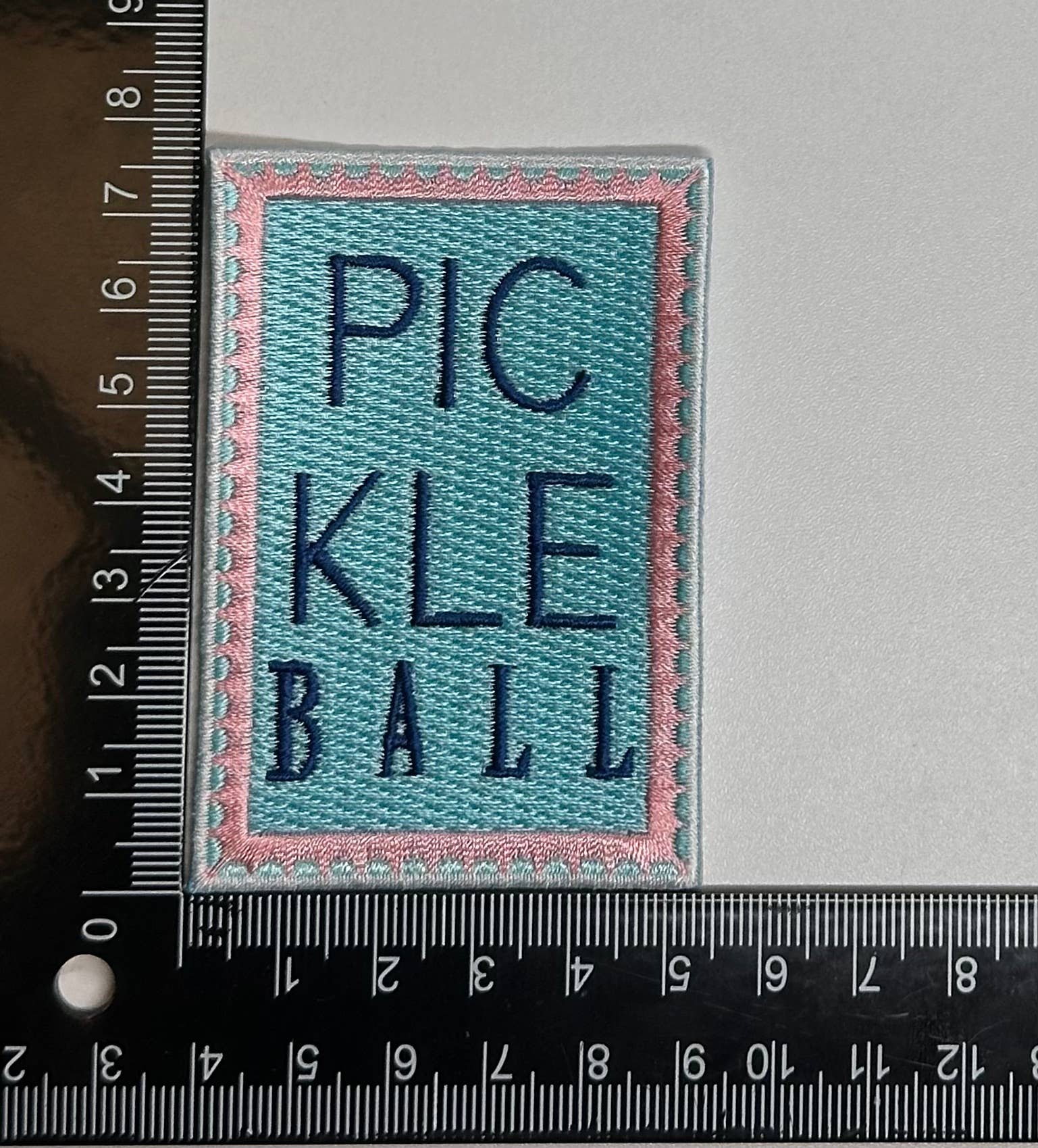 Pickleball Stamp patch, pickleball patches, cocktail club