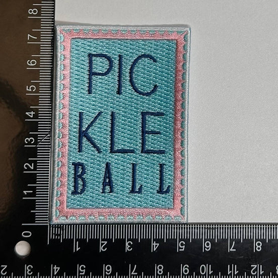 Pickleball Stamp patch, pickleball patches, cocktail club