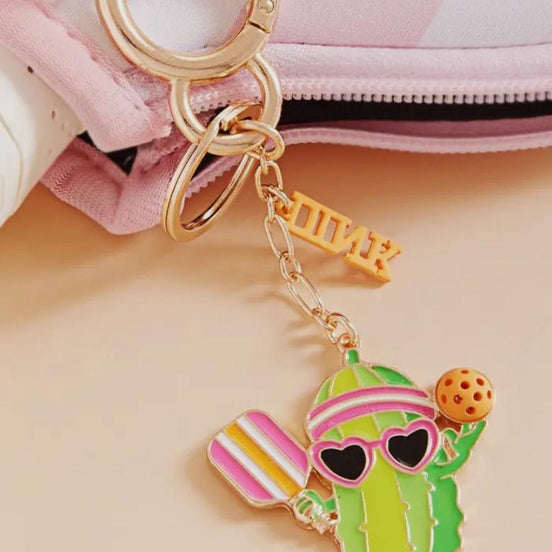 Pickleball Pickle Bag Charm and Keychain