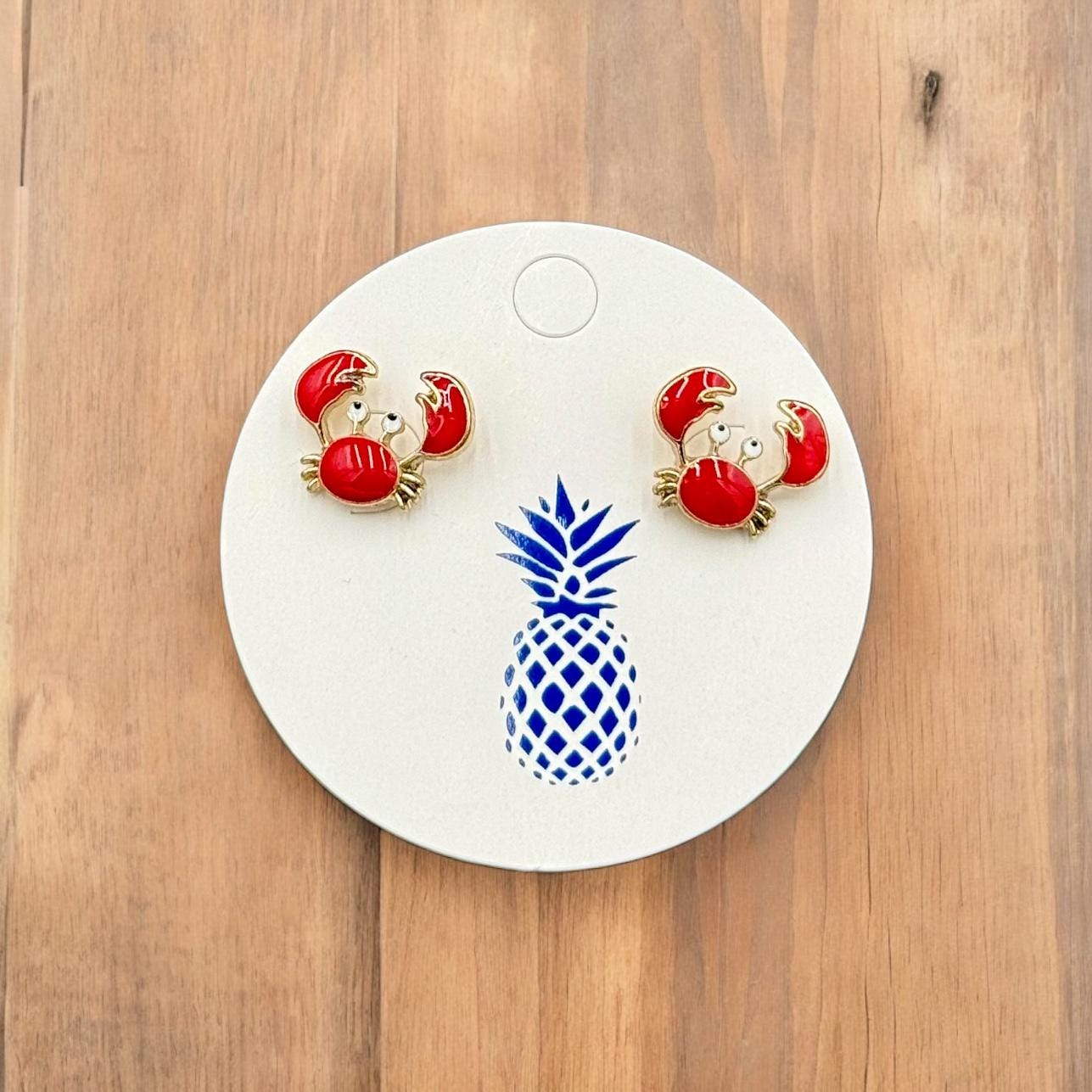 Signature Enamel Stud Earrings