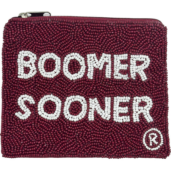 BOOMER SOONER BEADED POUCH