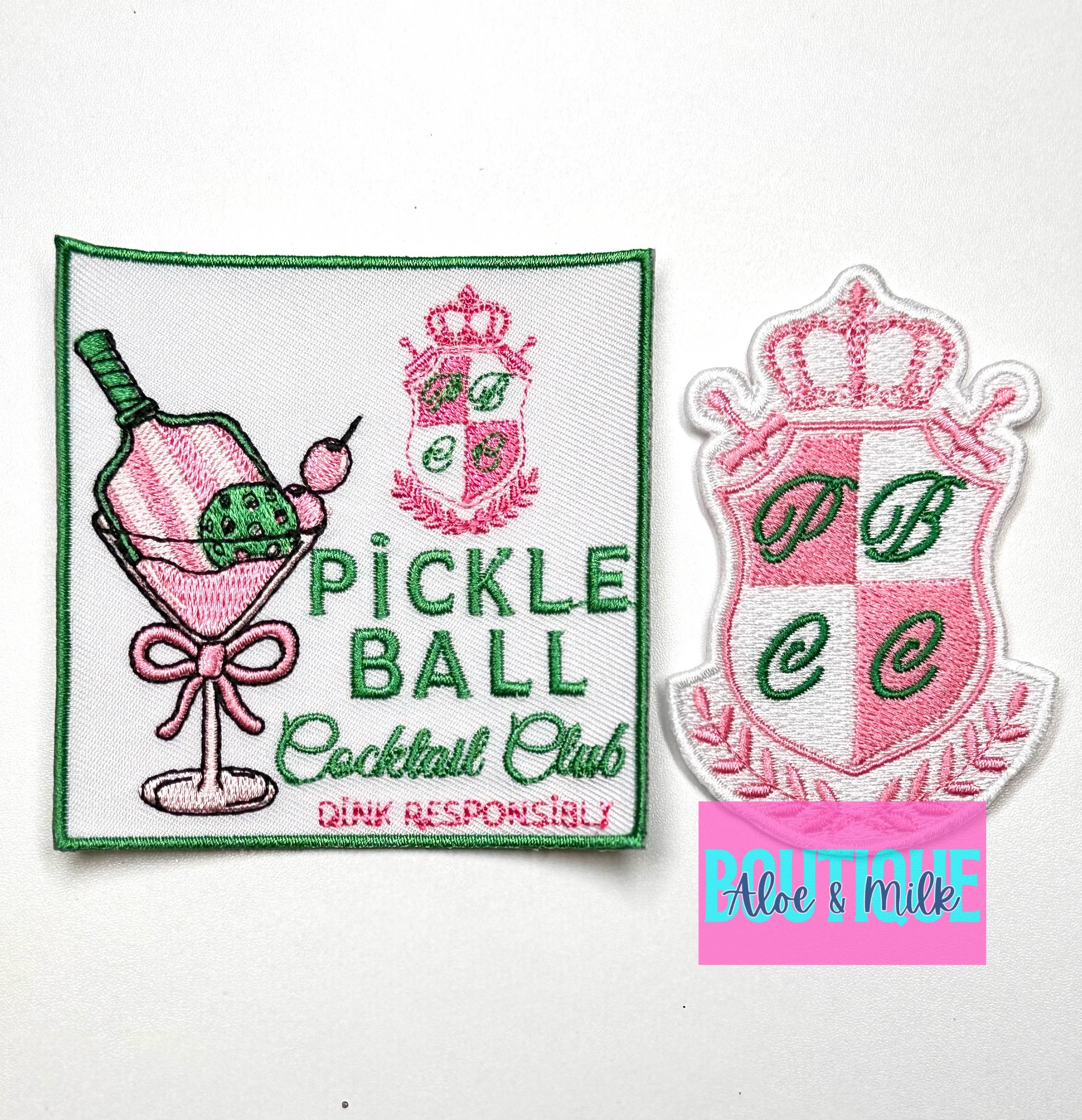 Pickleball Cocktail Club, pickleball patches