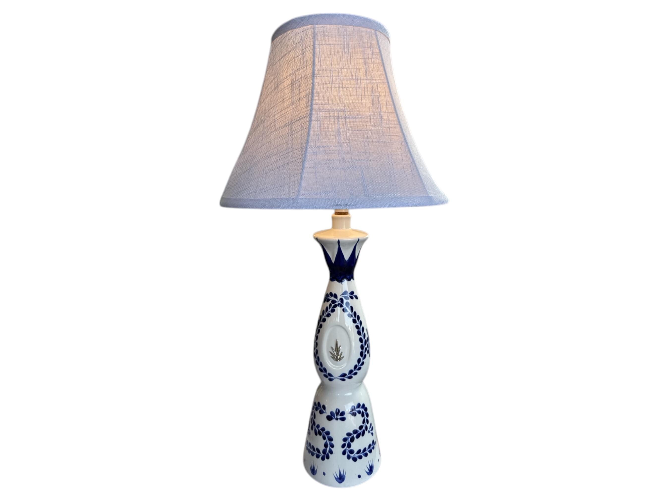 Table Lamp - Hand painted Clase Azul Bottle