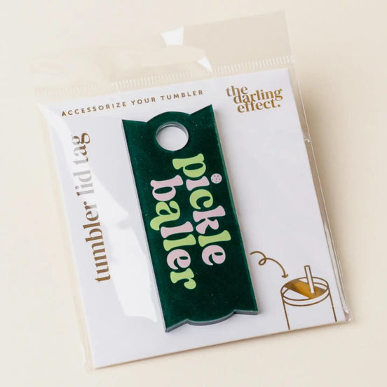 Tumbler Lid Tag-Pickleballer