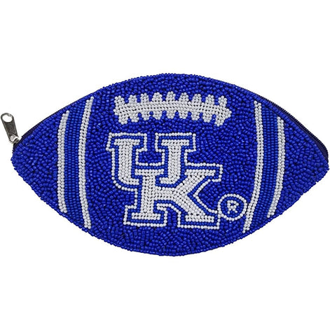 KENTUCKY FOOTBALL BEADED POUCH