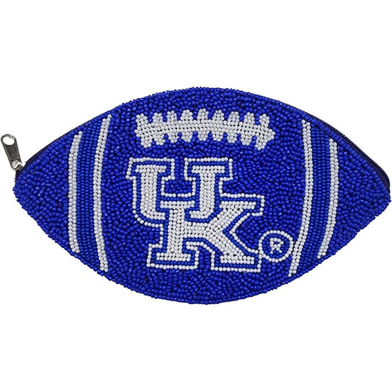 KENTUCKY FOOTBALL BEADED POUCH