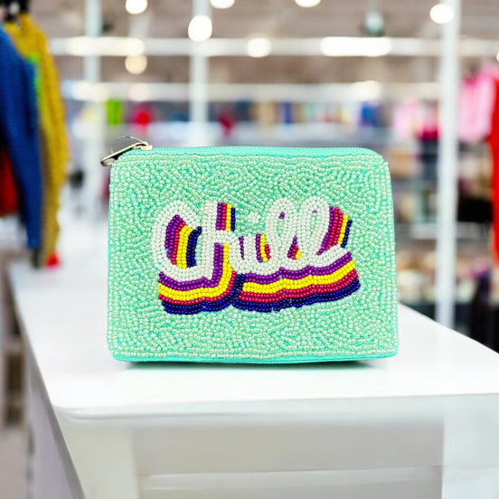 Chill Beaded Coin Purse
