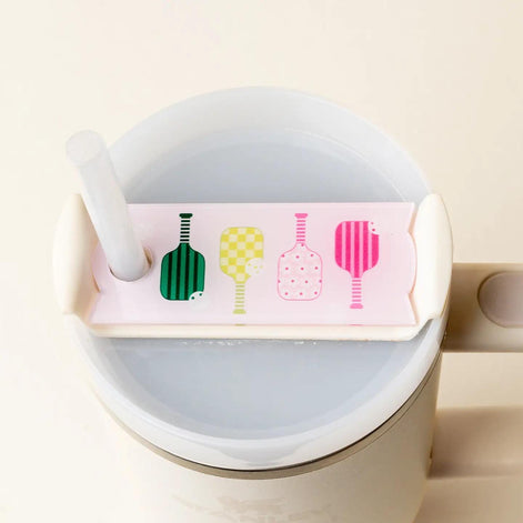 Tumbler Lid Tag-Pickleball Paddles