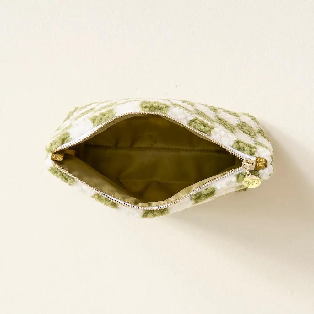 Teddy Pouch-Check Blush