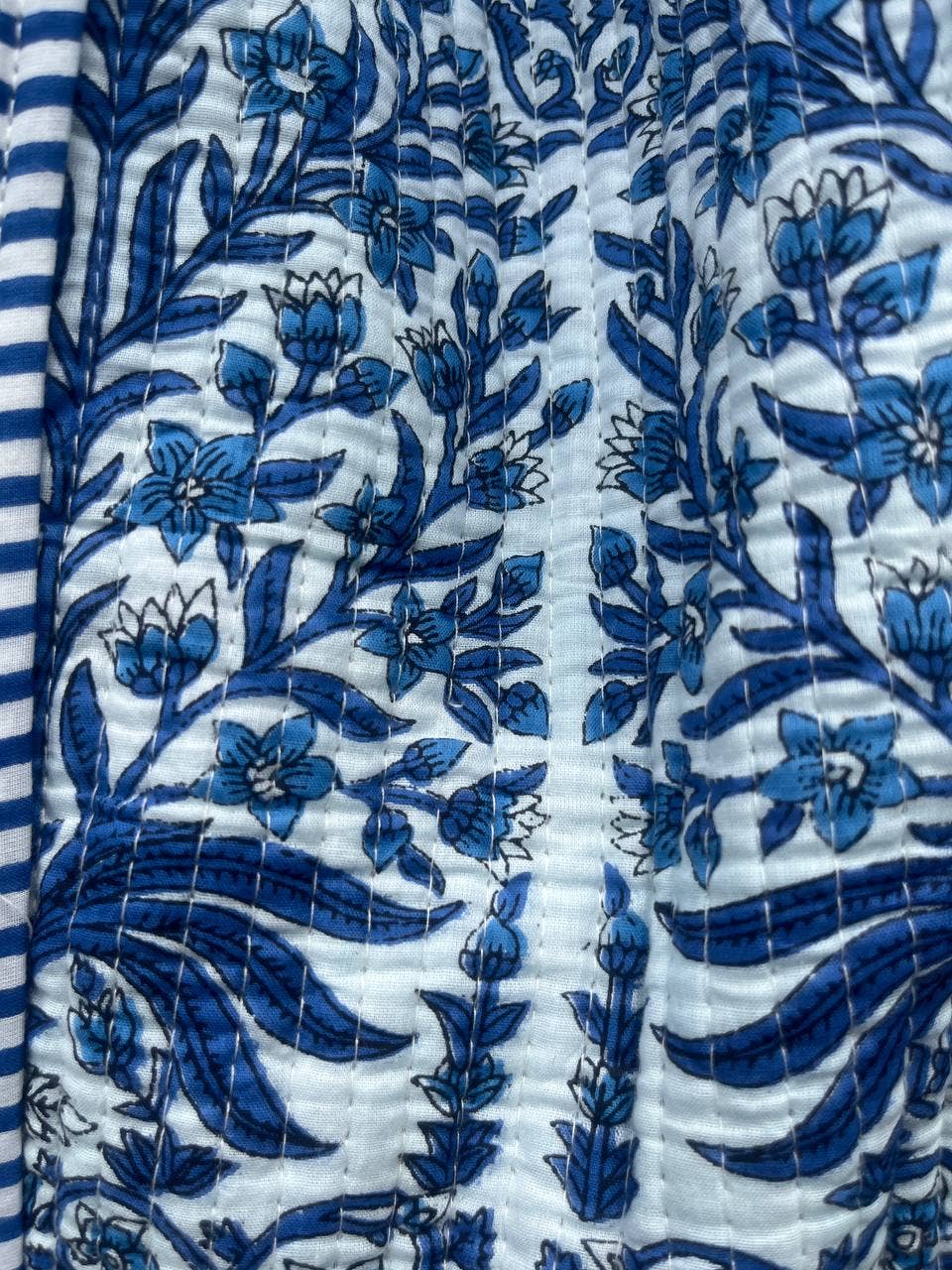 Women Shopping Bag Quilted Bag Hand Block Printed Tote Bags