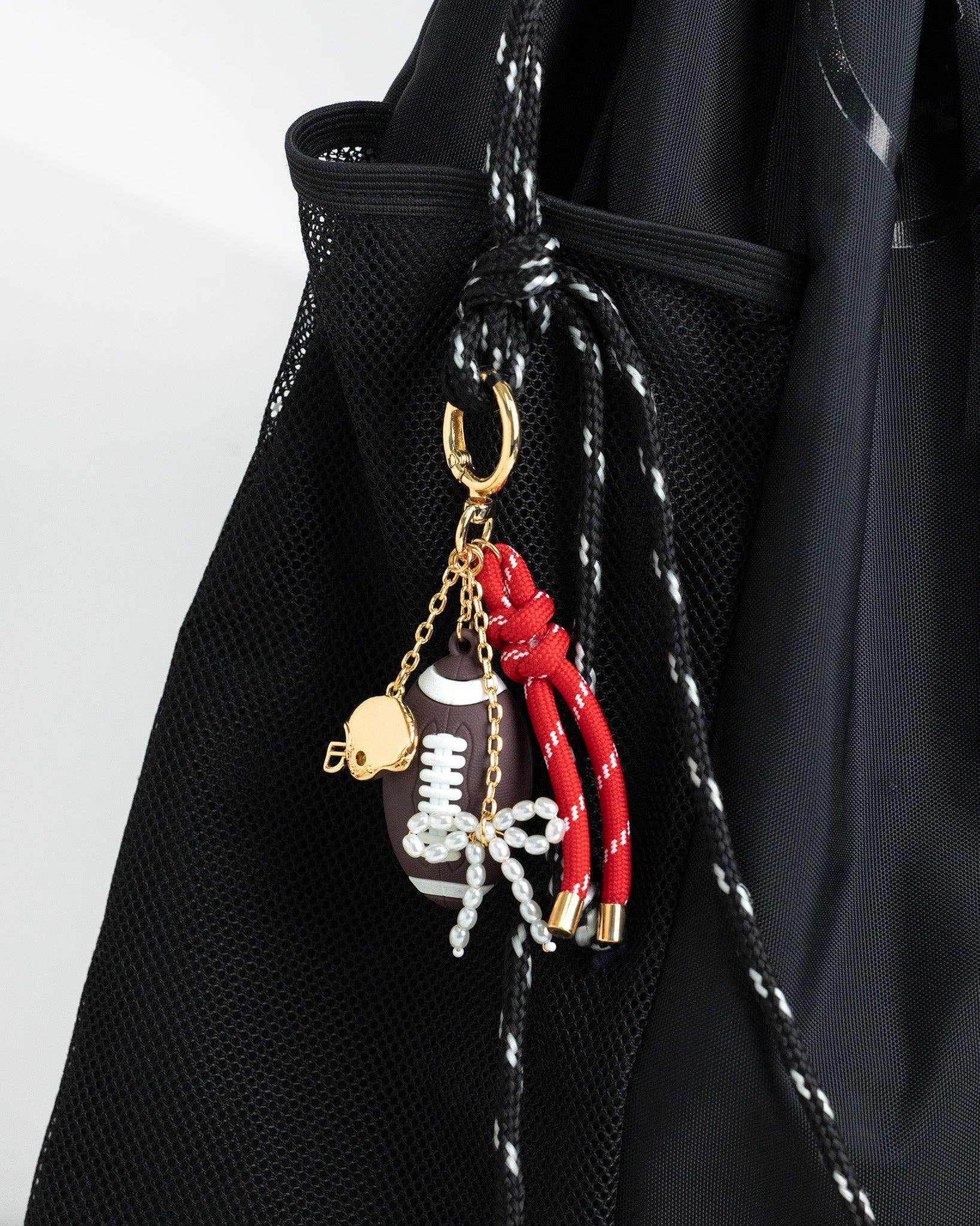 Touchdown Vibes Football Bag Charm