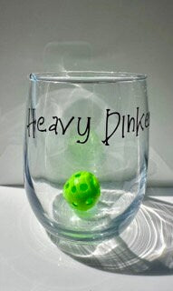 Pickleball Wine Glass - Stemless