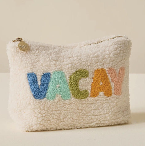 Teddy Pouch-Happy, Vacay, Salty