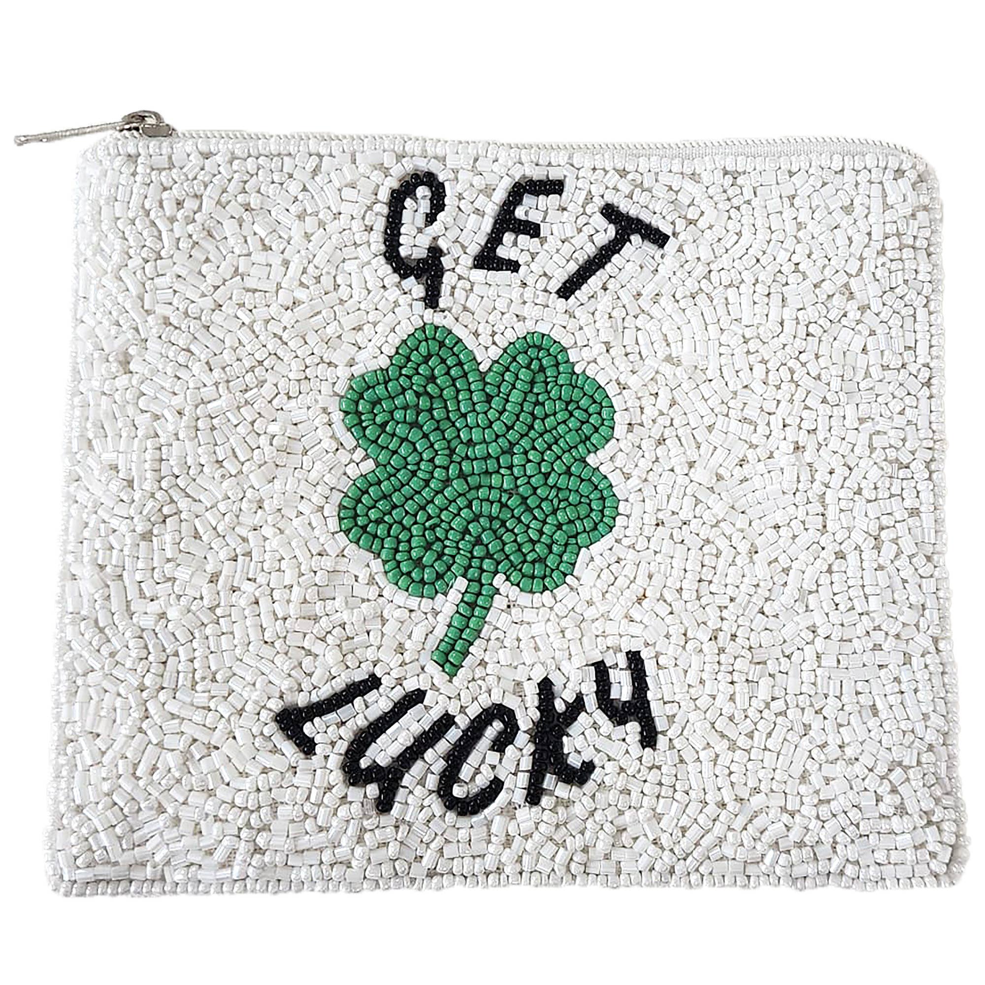 GET LUCKY BEADED COIN POUCH