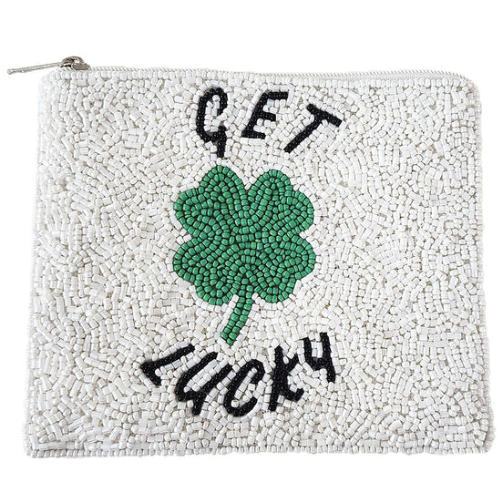 GET LUCKY BEADED COIN POUCH