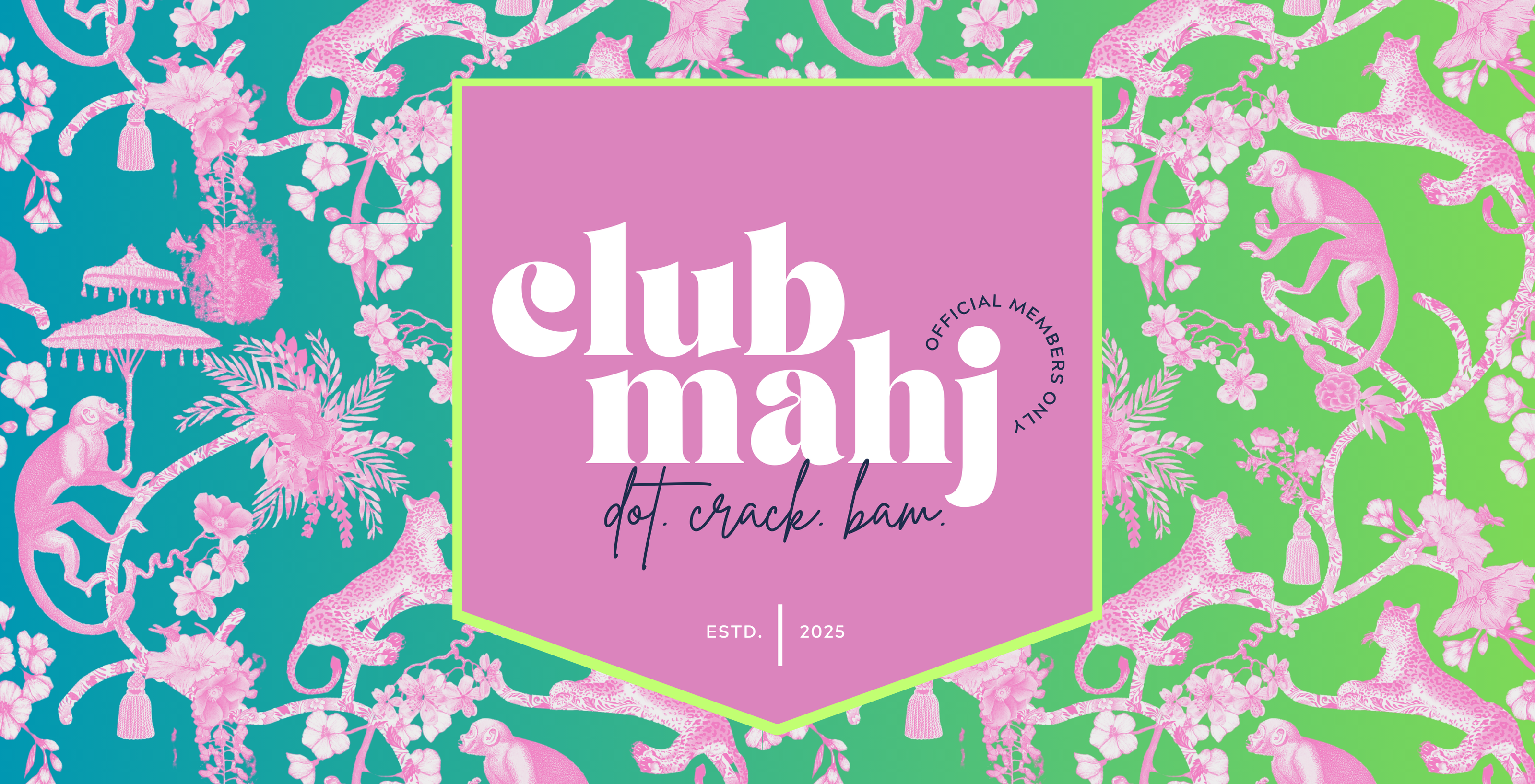 5.5x11 MAHJONG MADNESS trinket tray insert set of 5