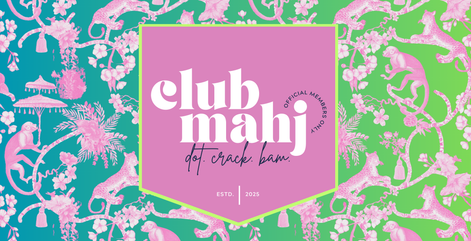 5.5x11 MAHJONG MADNESS trinket tray insert set of 5