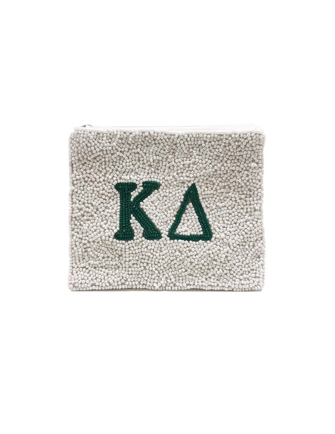 KAPPA DELTA BEADED POUCH