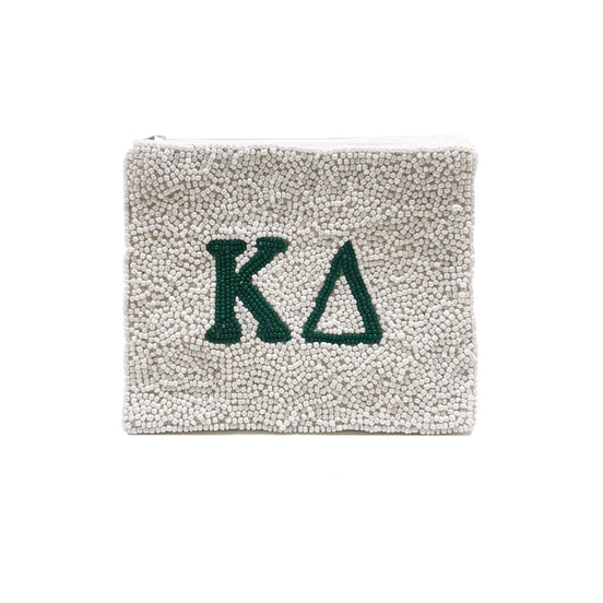 KAPPA DELTA BEADED POUCH