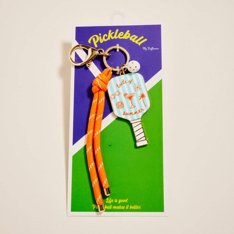 8 In Pickleball Paddle Ball Rope Bagcharm Keychain