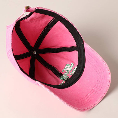 Day Drinkin' Text Embroidered Baseball Cap