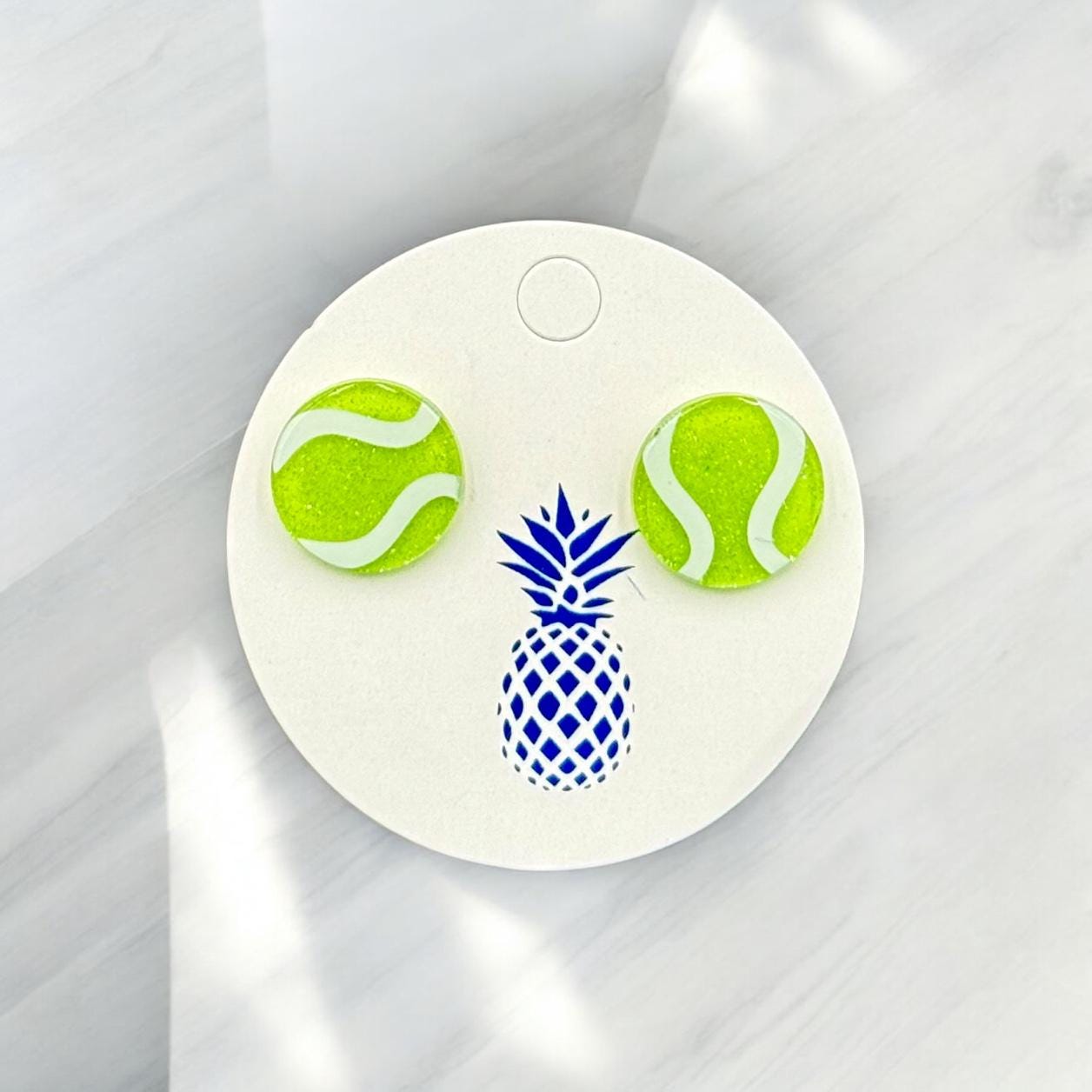 Signature Enamel Stud Earrings