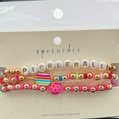 Sports Shaped Stretch Bracelet Set