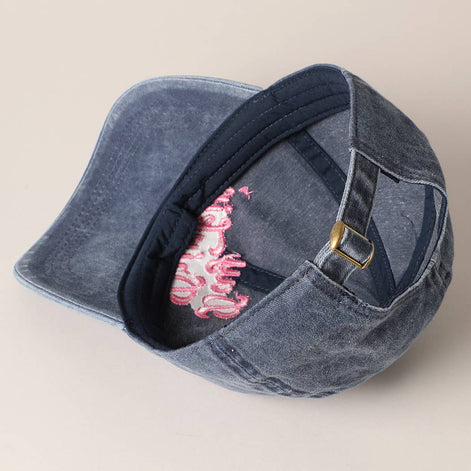 Day Drinkin' Text Embroidered Baseball Cap