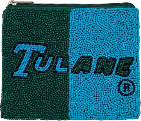DUAL COLOR TULANE BEADED POUCH