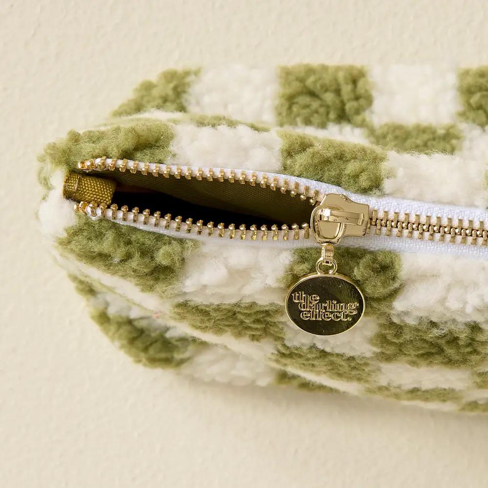 Teddy Pouch-Check Blush